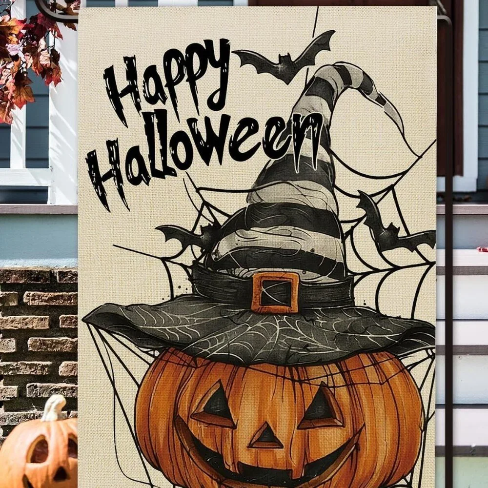 Happy Halloween Garden Flag 12x18